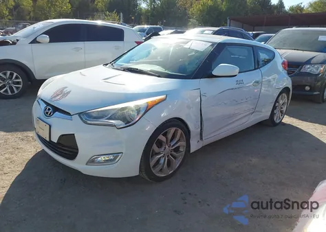 2013 Hyundai Veloster Base W/Gray from USA, damaged, VIN KMHTC6AD8DU086516